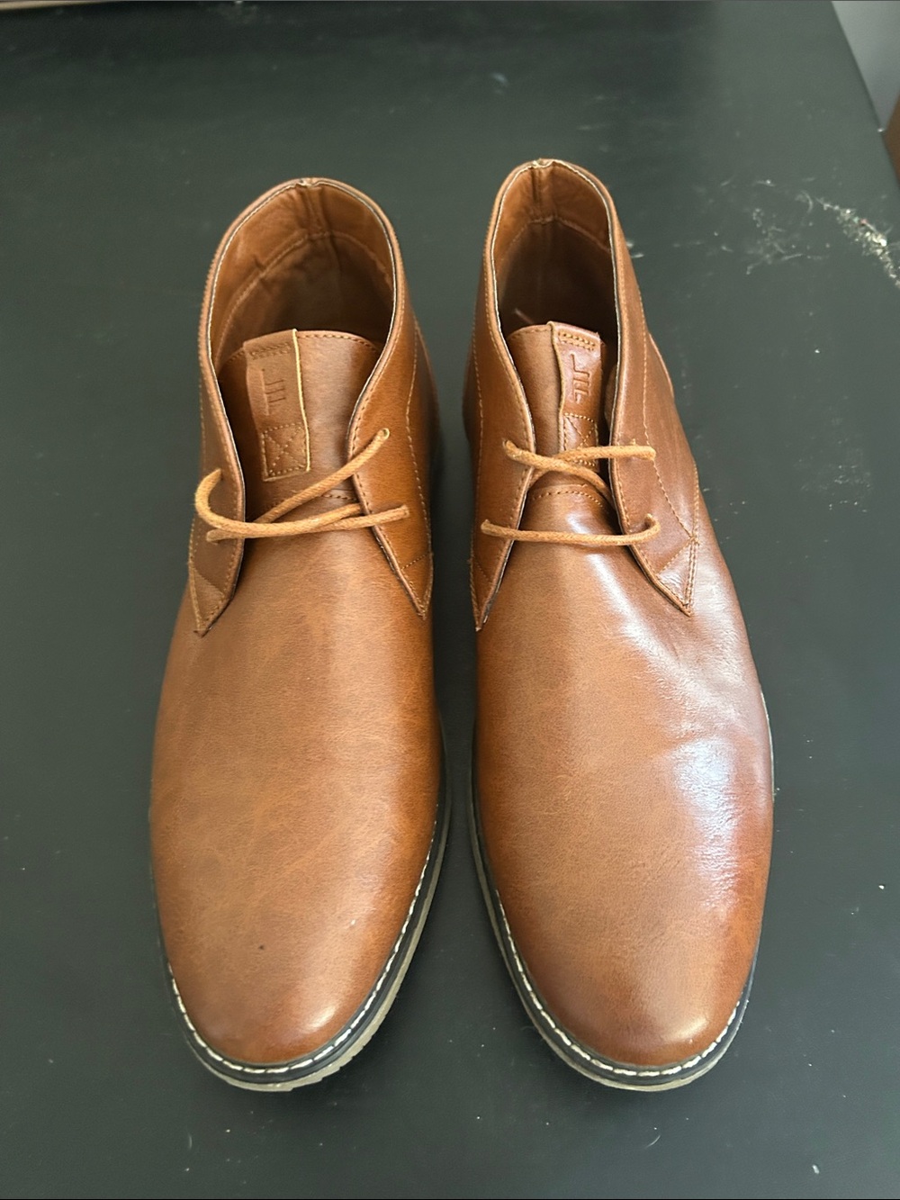 London Fog Brown Leather Chukka Boots